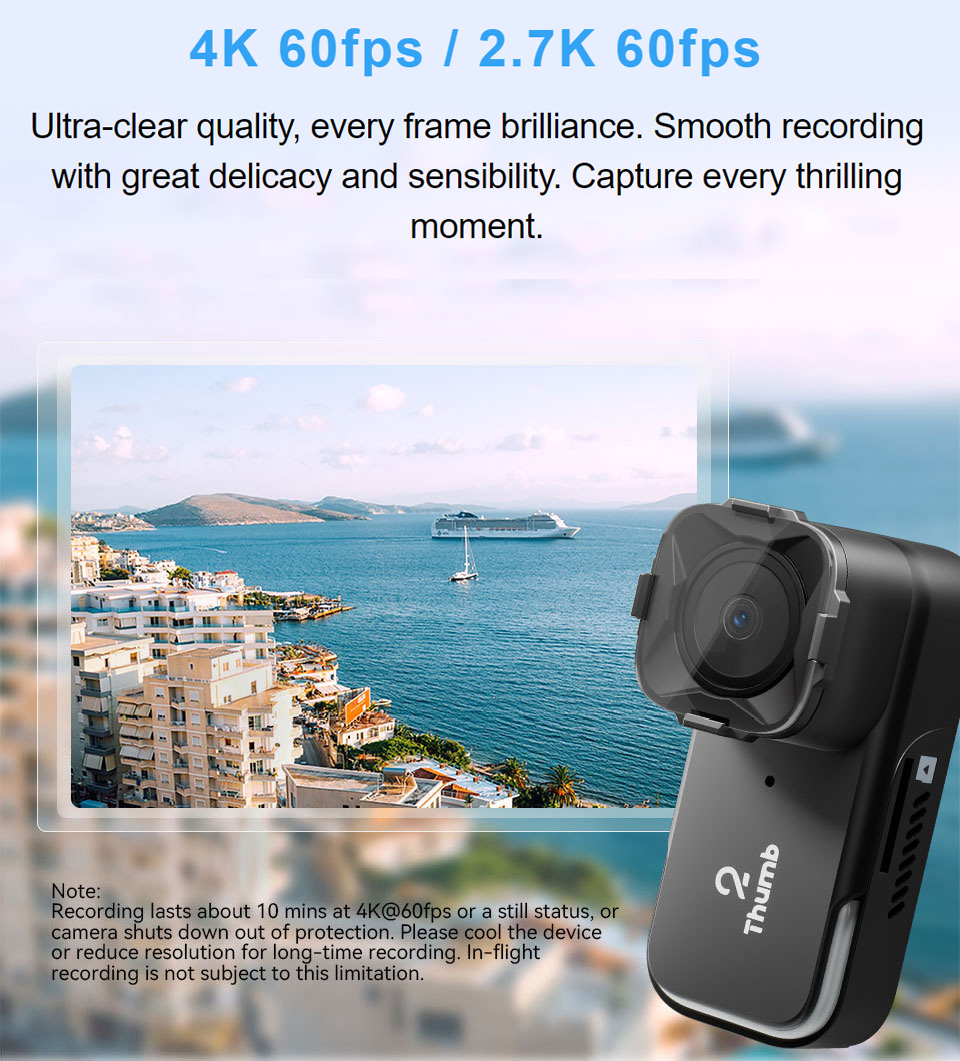 New Version RunCam Thumb 2 4K  - огляд і ціна Drone Camera Hd
